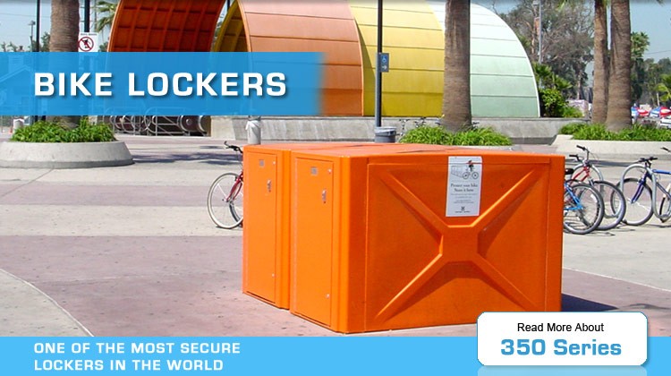 bike lockers 350 series by american bicycle security company