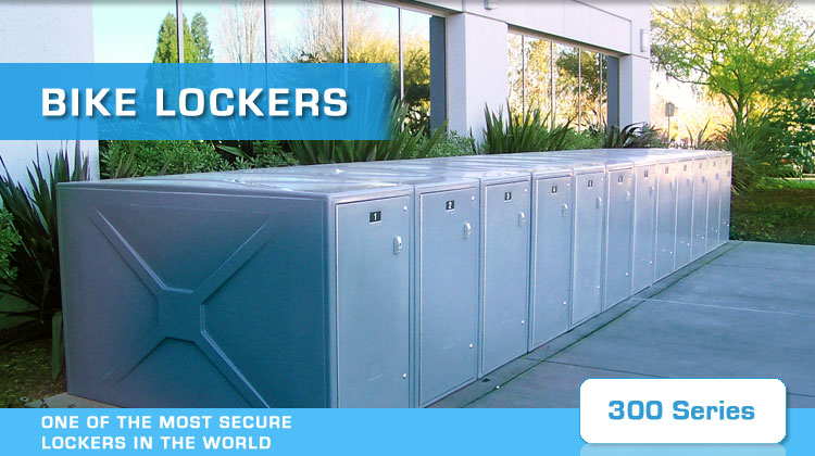 bike lockers 300 series by American bicycle security company