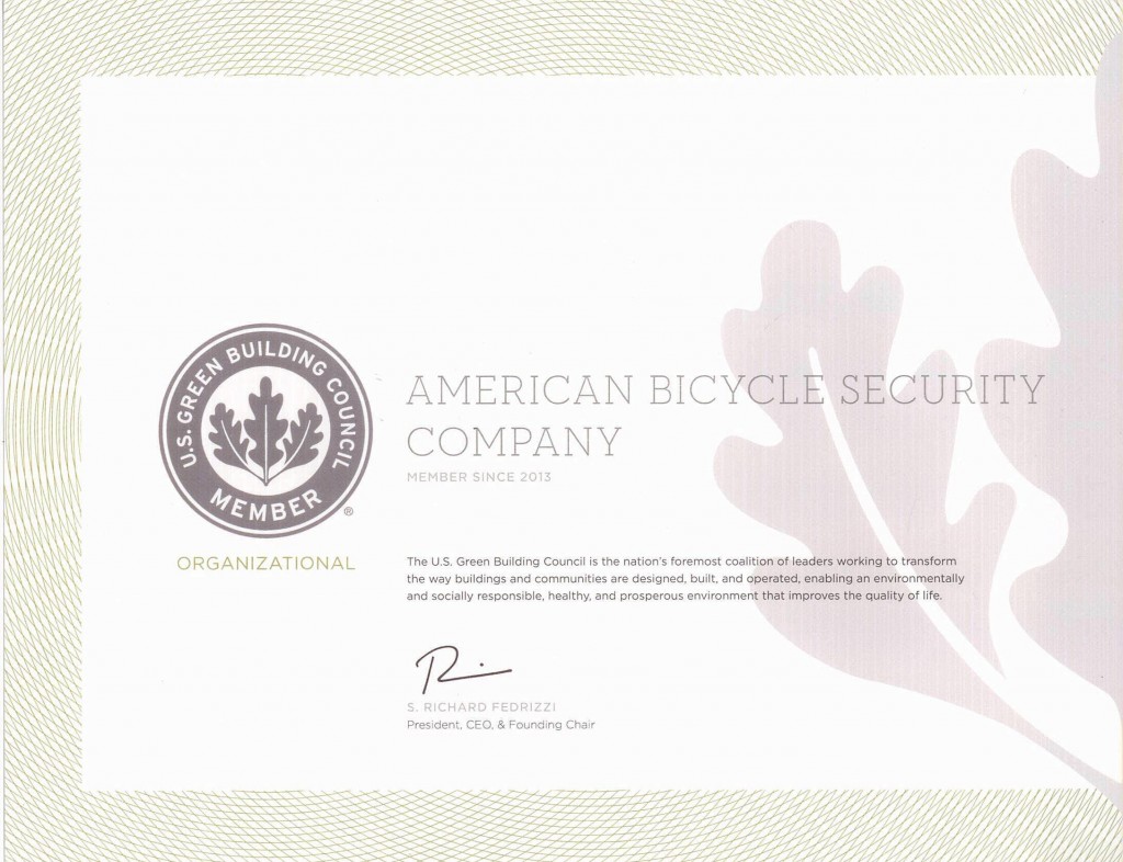 Bike Lockers, Bicycle Lockers, Bike Racks by American Bicycle Security, Leeds Certificate