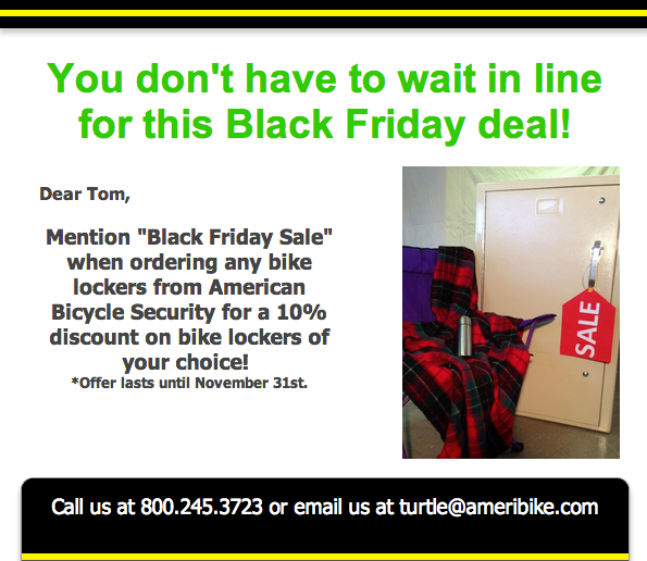 Bike Lockers, Bicycle Lockers, Bike Racks by American Bicycle Security, Black Friday Sale