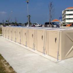 30-FTS Japan tan-padlock-01-secure-bike-lockers-bike-racks-by-american-bicycle-security