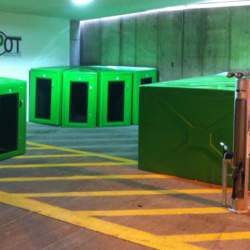 City-of-Rochester-MN Lanier-301-302-301P-Custom-Green-Acres-secure-bike-lockers-bike-racks-by-american-bicycle-security